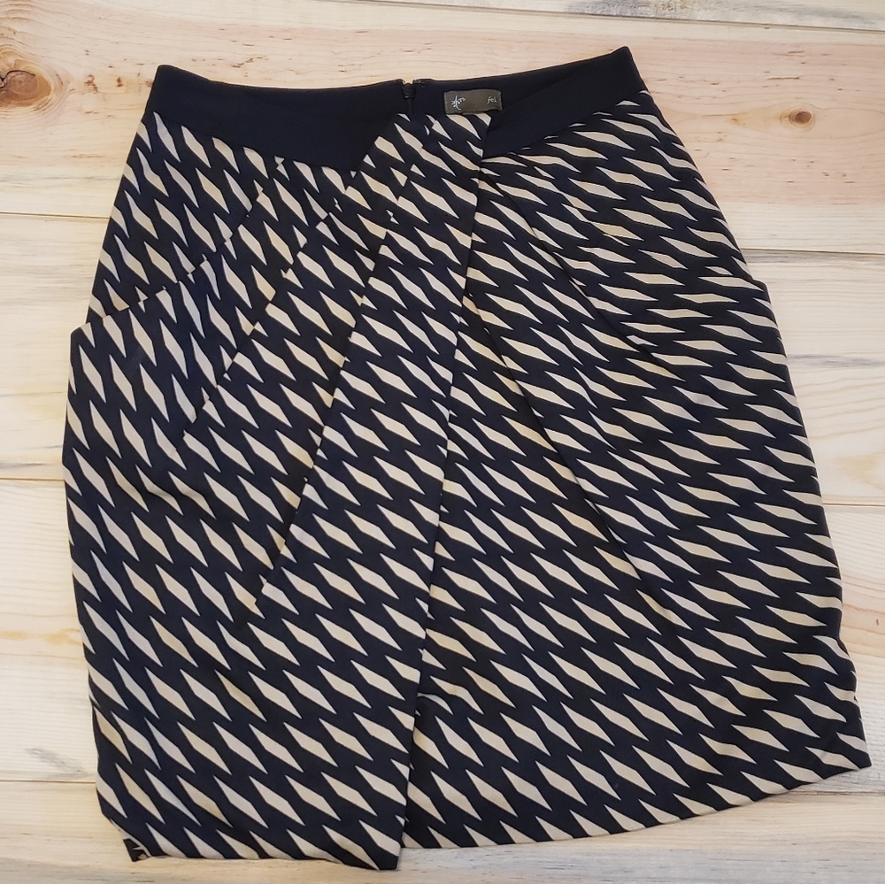 Anthropologie Fei Skirt Washi Geometric Wrap Skirt